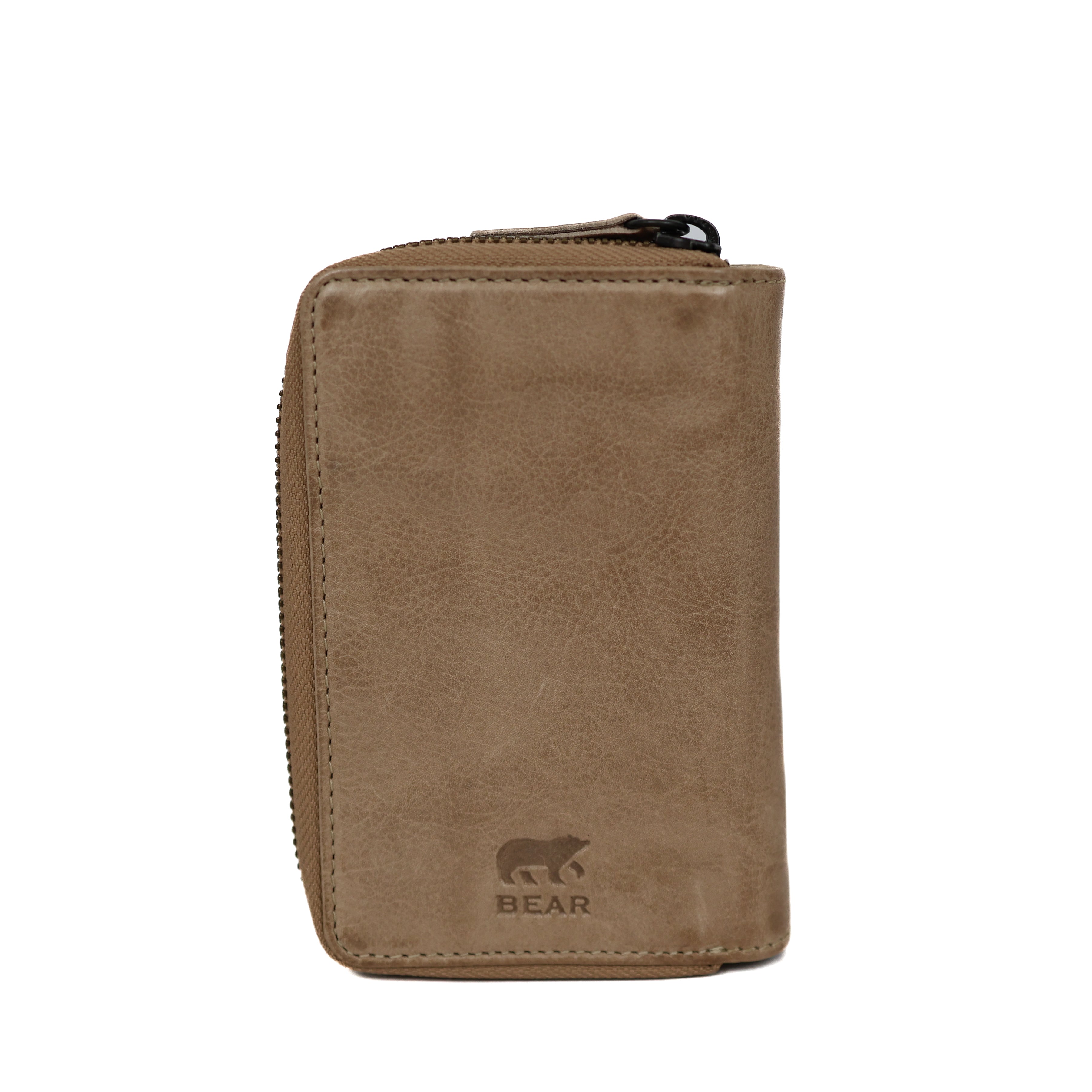 Ritsportemonnee 'Loet' beige
