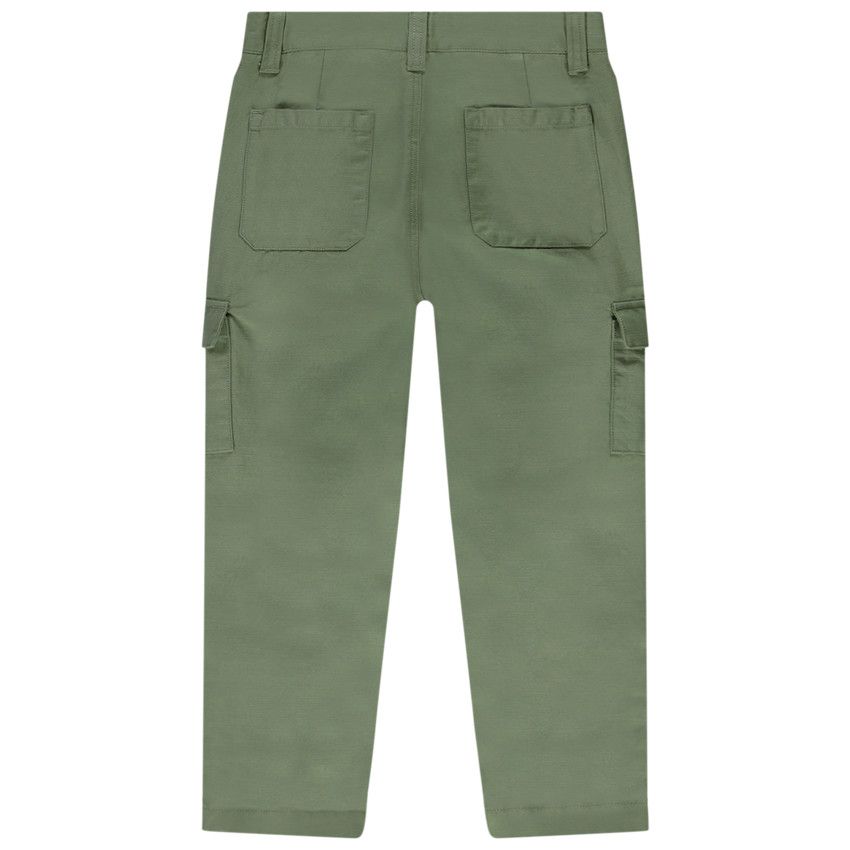 Pantalon cargo uni pour garçon - Kaki