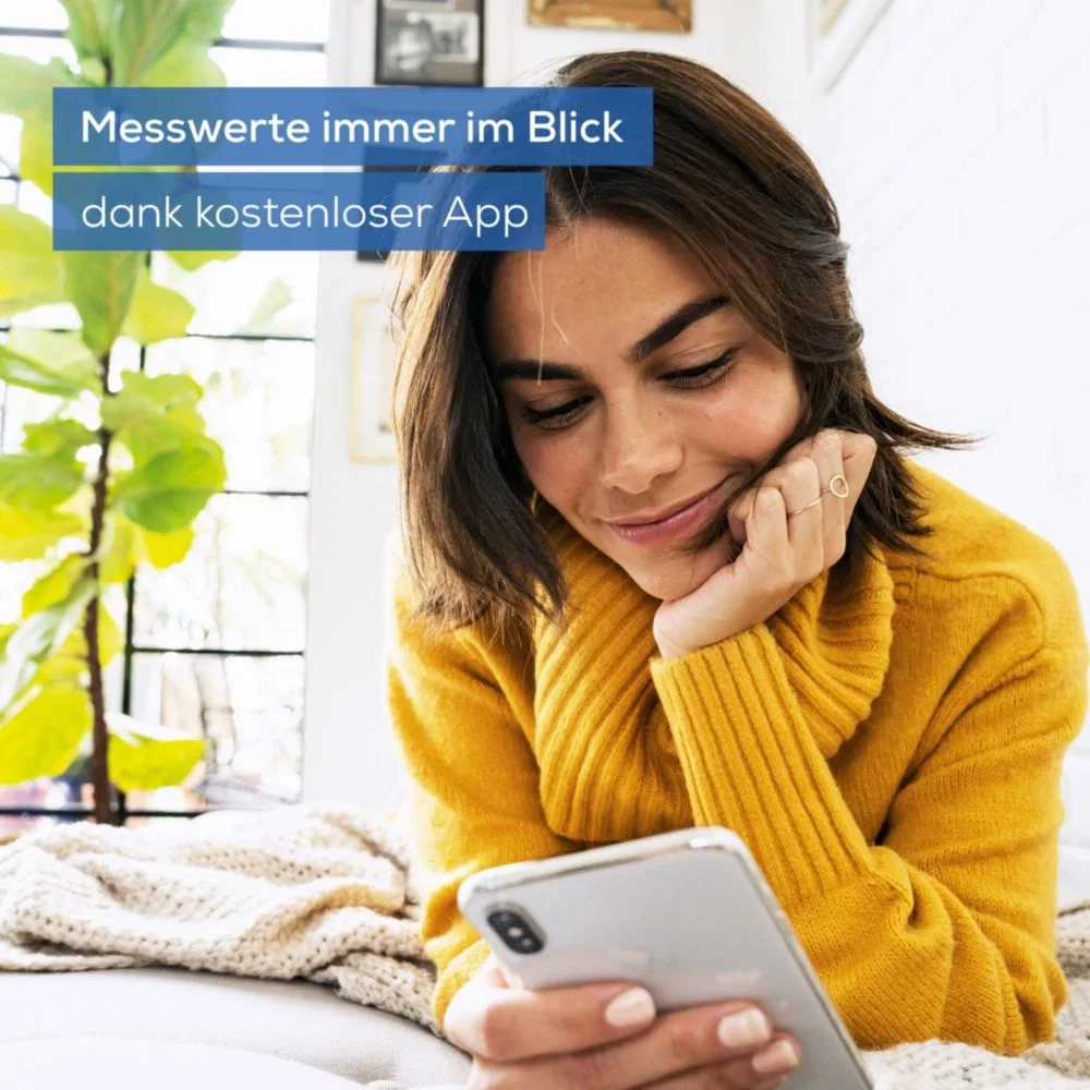 GL 60 Blutzuckermessgerät mmol/L mit Code-Freien Teststreifen / Plug In USB (46357) - Schwarz / Weiss