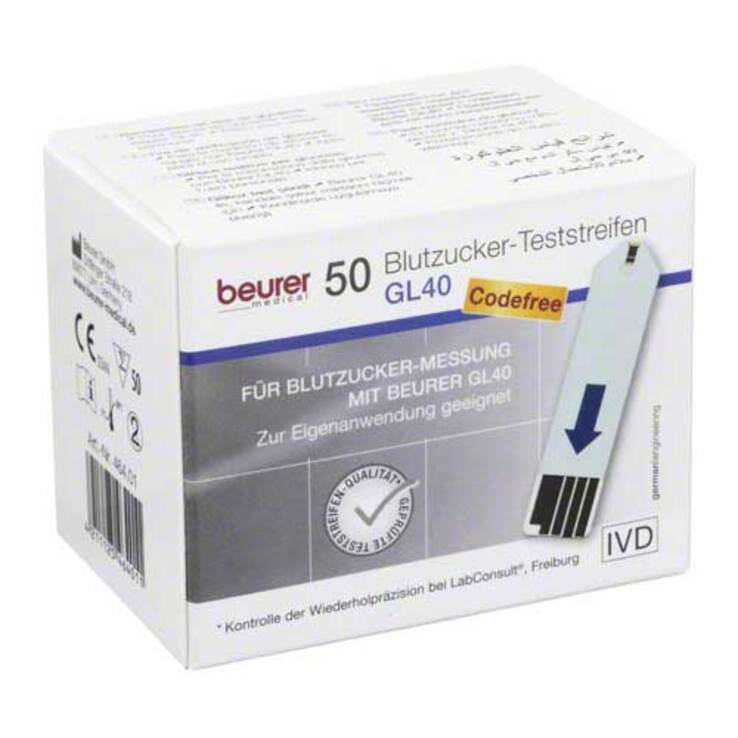beurer blutzucker-teststreifen GL40, 50 St