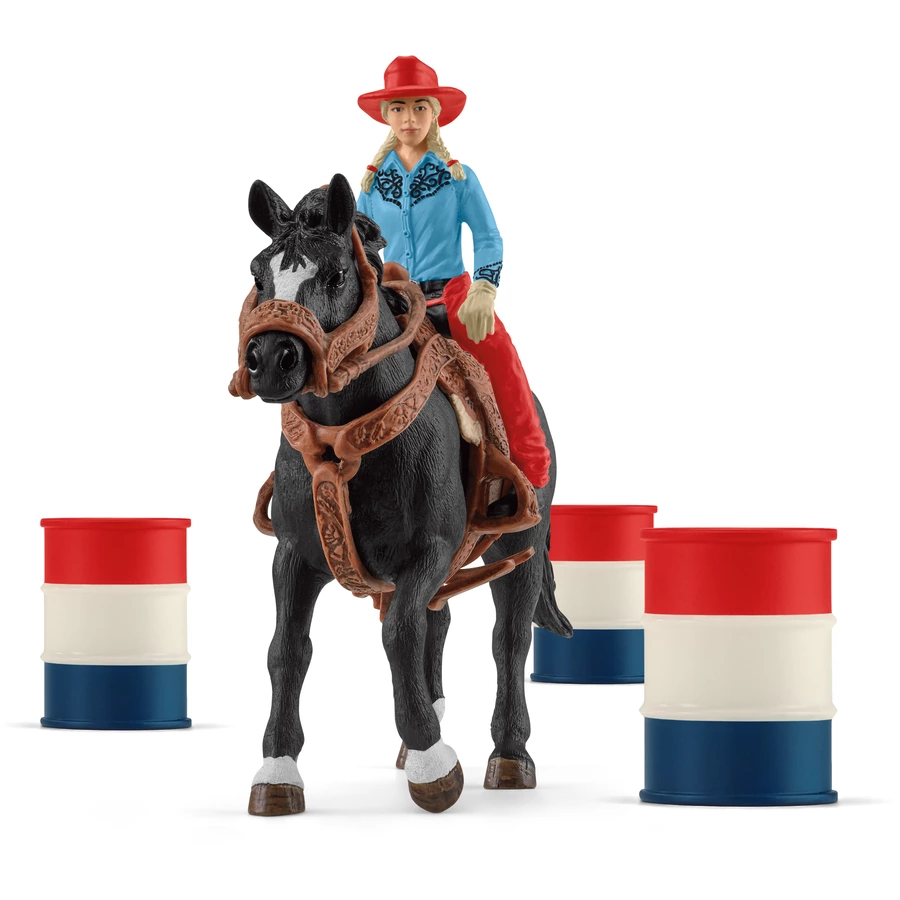 schleich® Barrel Racing mit Cowgirl 42576