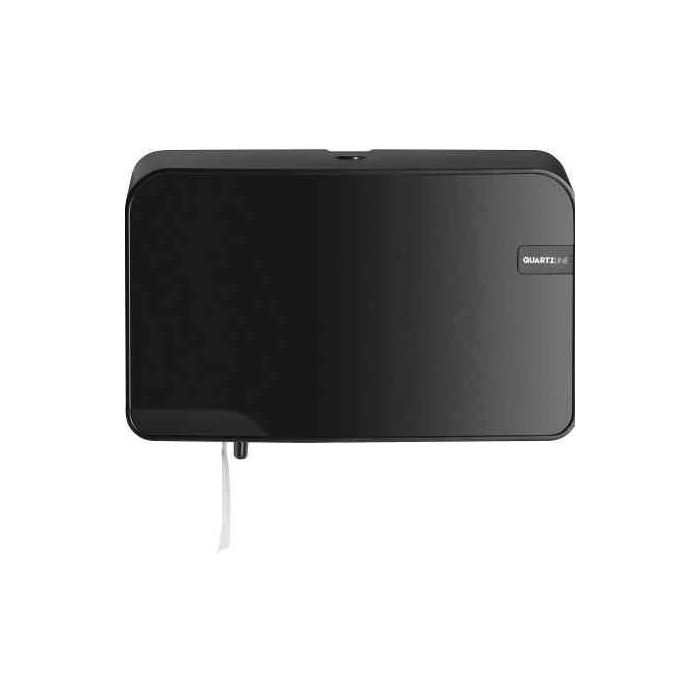 Quartz Black 441052 compact en traditioneel Duo Toiletrolhouder (441052)
