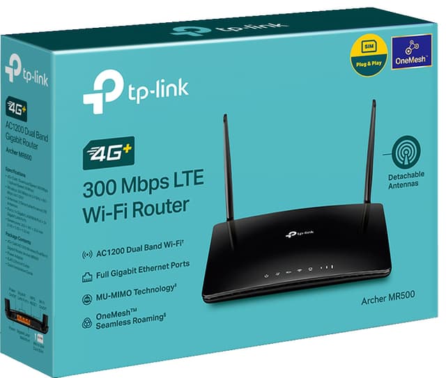 TP-Link Archer MR500 4G+ CAT 6 WiFi 5 router