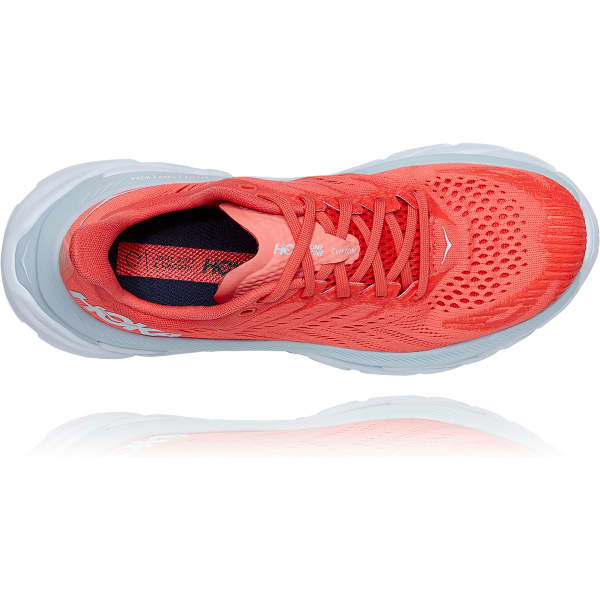 Chaussure running HOKA ONE ONE ONE CLIFTON EDGE W CORAL WHITE