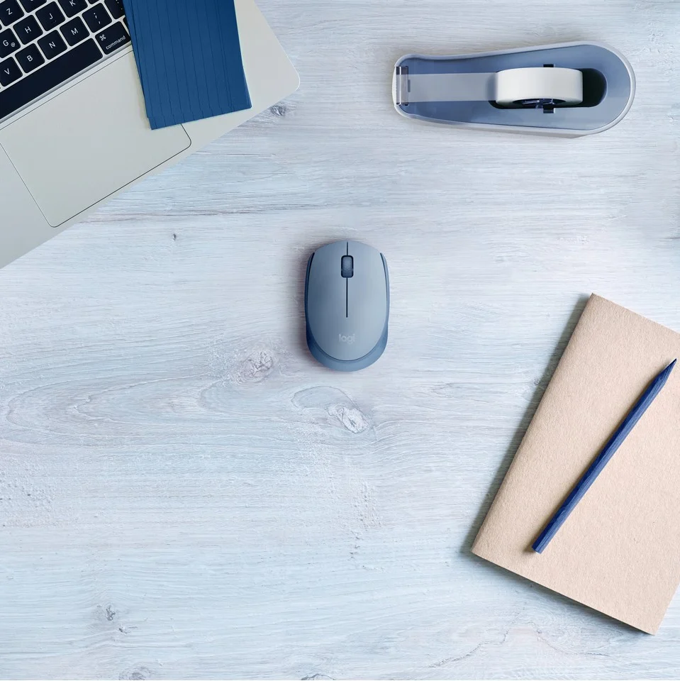 Logitech - M171 Wireless Mouse Blue