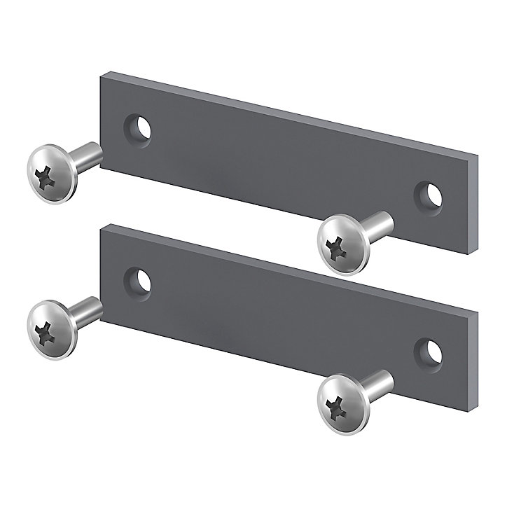 Lot de 2 connecteurs de rail gris L. 5,7 cm Caraway Innovo GoodHome
