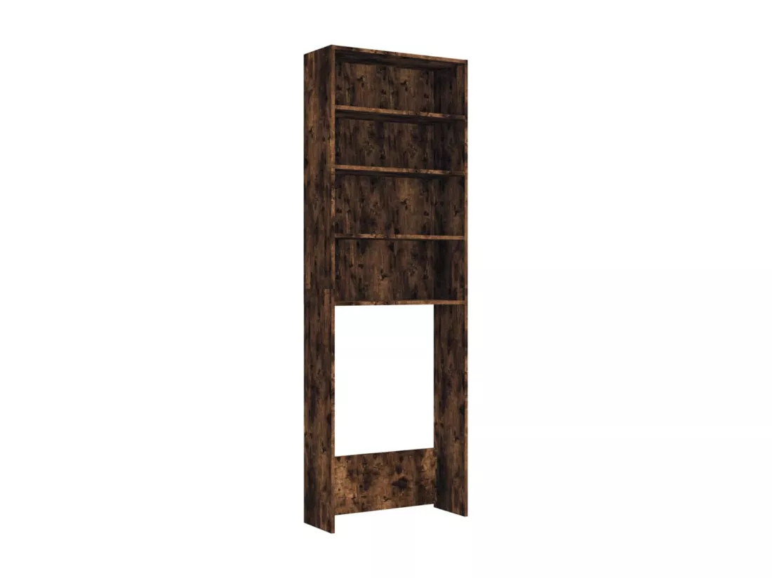 Meuble pour machine à laver Chêne fumé 64x24x190 cm