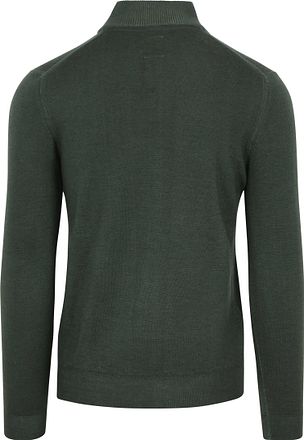 R2 Half Zip Trui Merino Wol Donkergroen 122.ZIP.001-070 kopen
