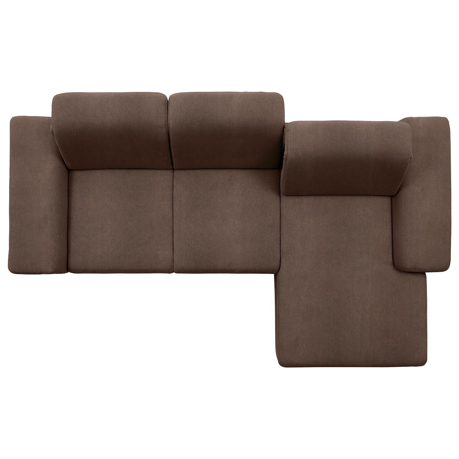 polsterpower Boxspringsofa - Saddle nougat - Basismodell - Recamiere rechts
