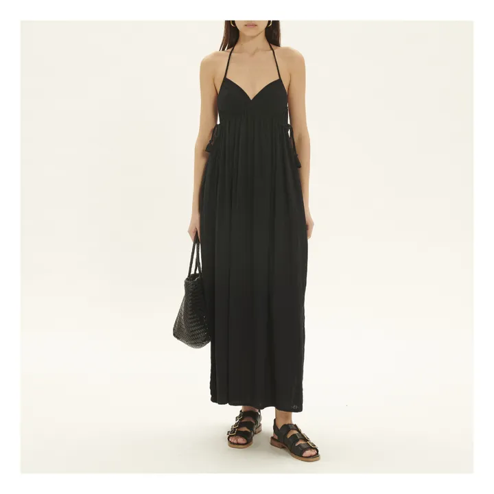BELLEPIECE Robe Bari Gaze de Coton | Noir