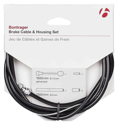 Jeu de gaine et de câble de frein Bontrager Universel Noir