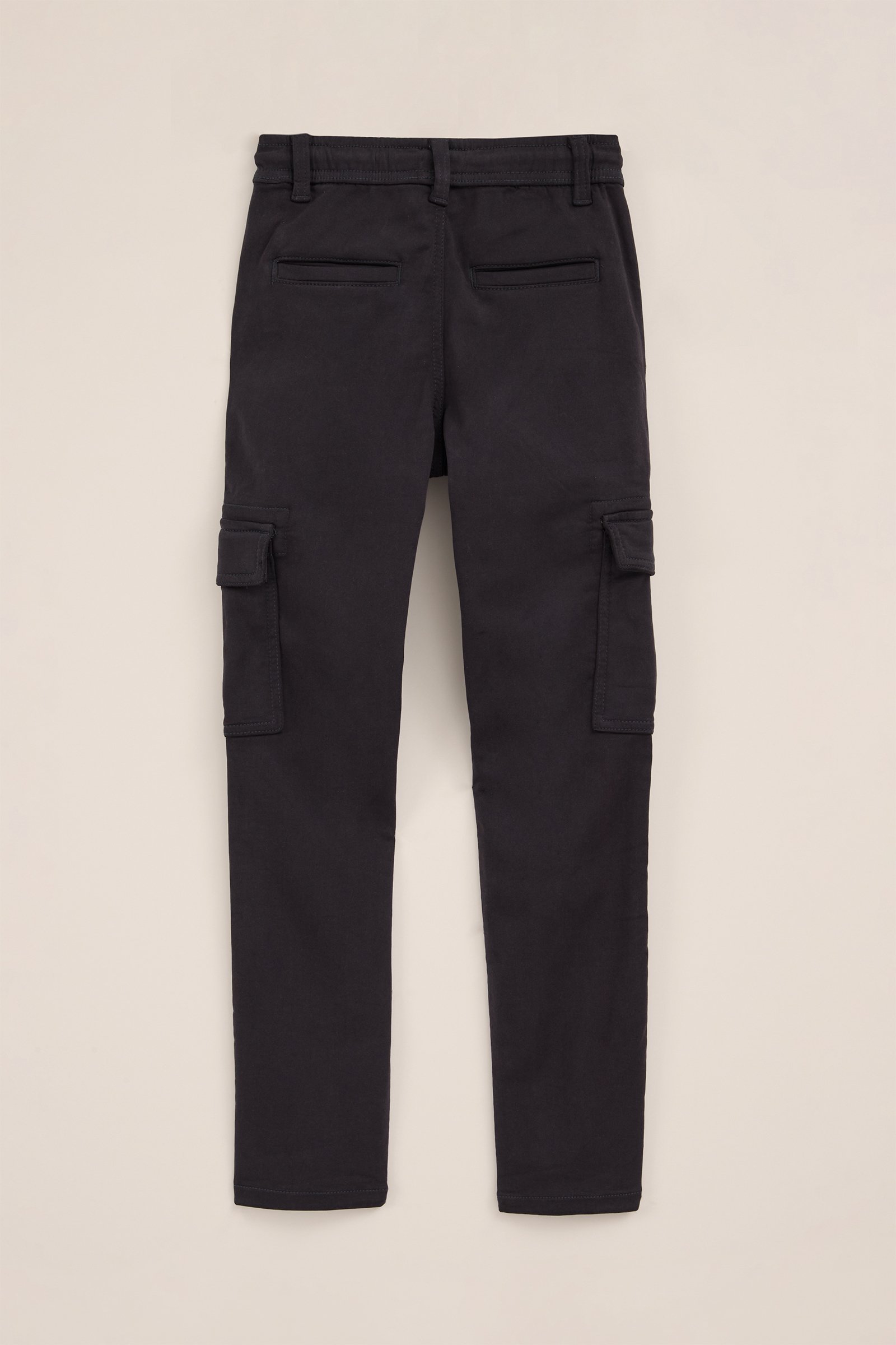 Jongens slim fit cargobroek WE Fashion Donkergrijs