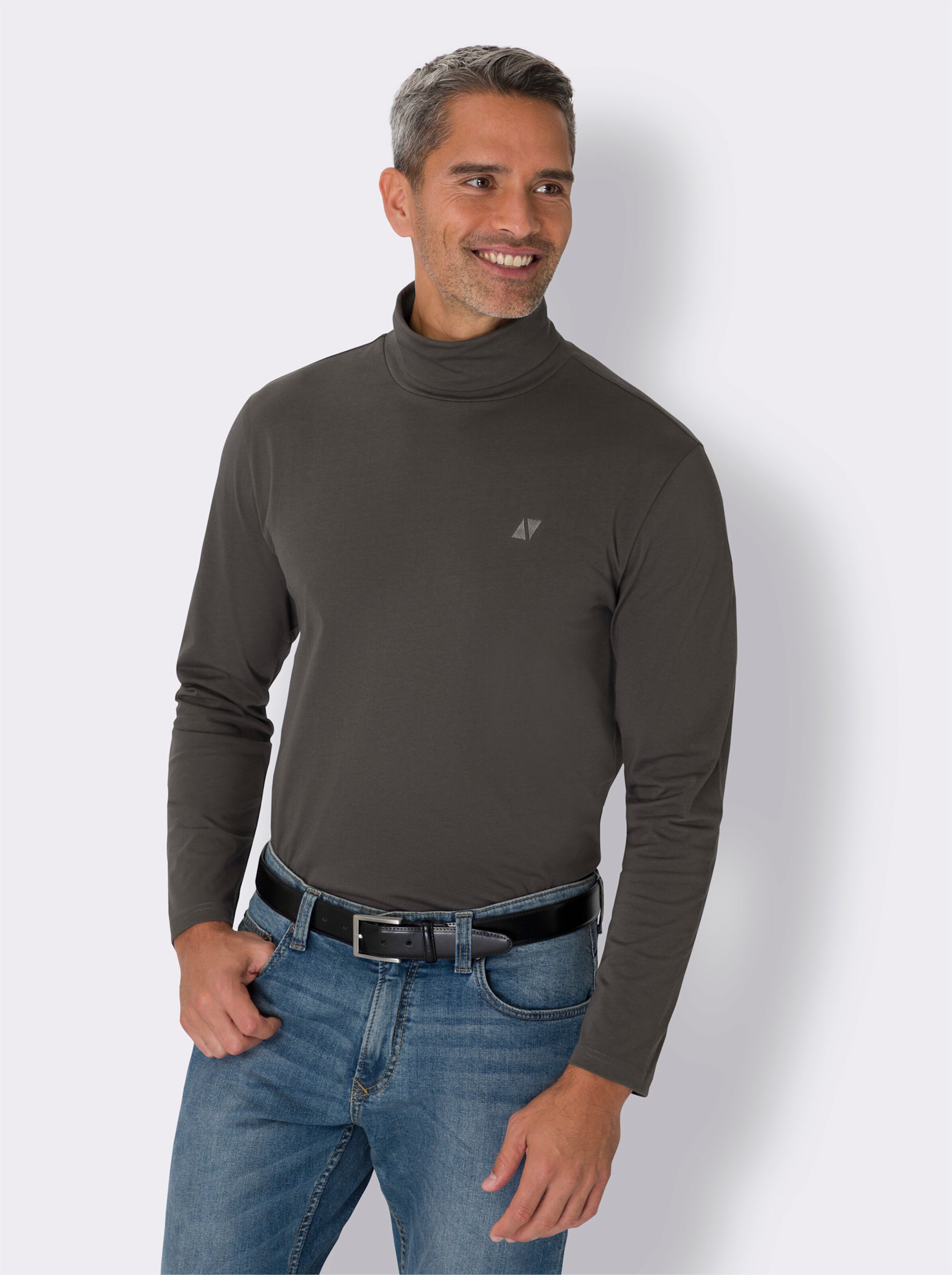 Rollkragen-Shirt