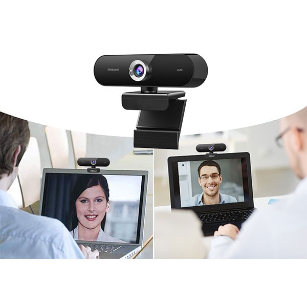 USB Webcam 4k 1080p Full HD Kamera Laptop / PC mit Mikrofon - Schwarz