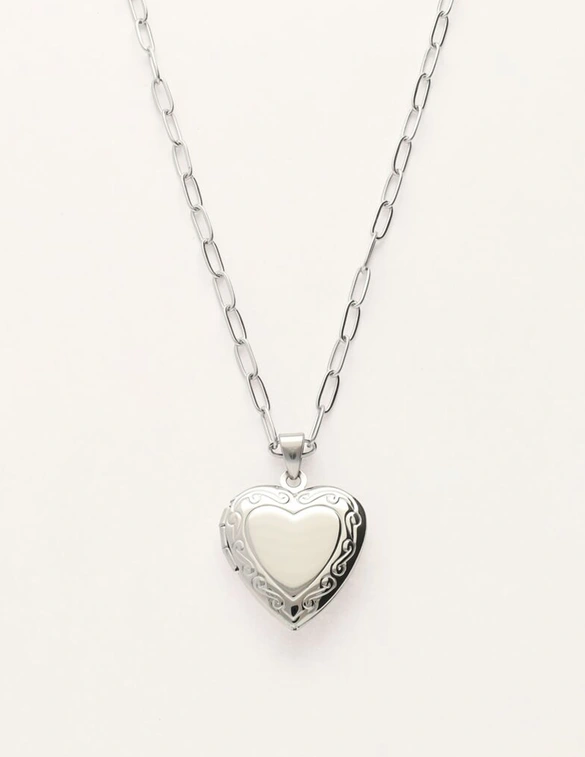 My Jewellery Vintage schakelketting met hart medaillon MJ11483