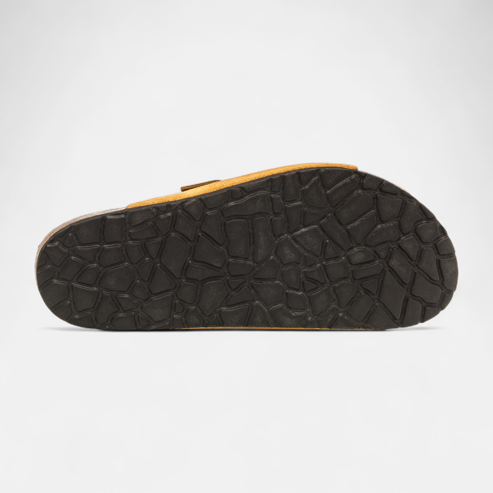 Mules semelle liège Homme en cuir beige