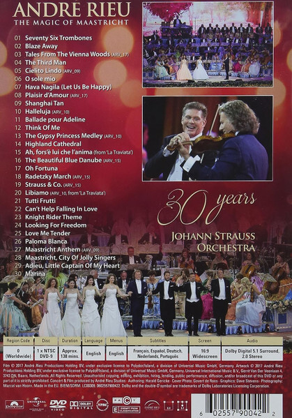 Andre Rieu - Magic Of Maastricht: 30 Years Of The Johan Straus Orchestra - DVD