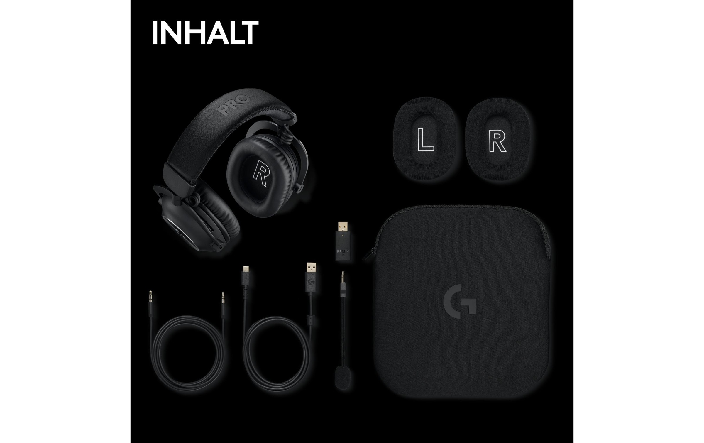 Logitech Gaming-Headset »G Pro X 2 Wireless Lightspeed Gaming Schwarz« Bluetooth Freisprechfunktion | Mikrofon abnehmbar