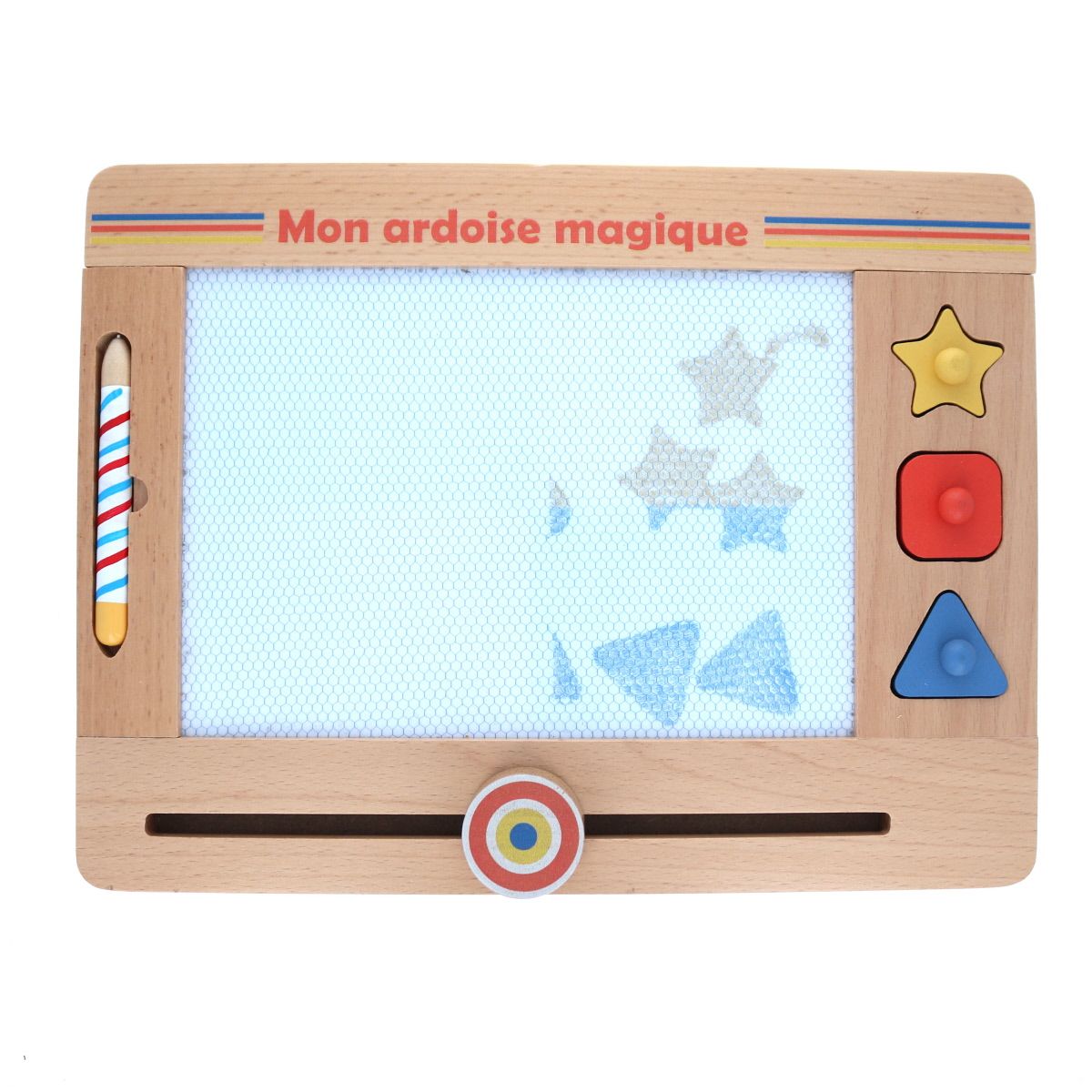 Ardoise Magique en bois Mercredi et Patati