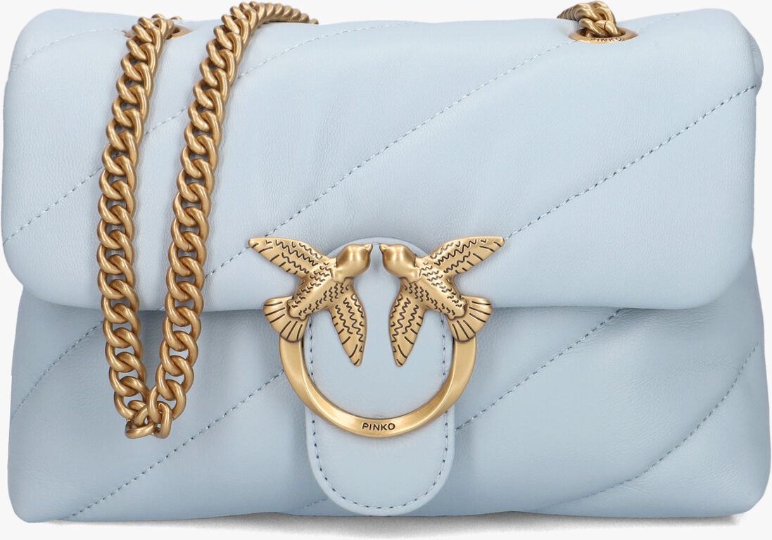 lichtblauwe pinko schoudertas love puff mini