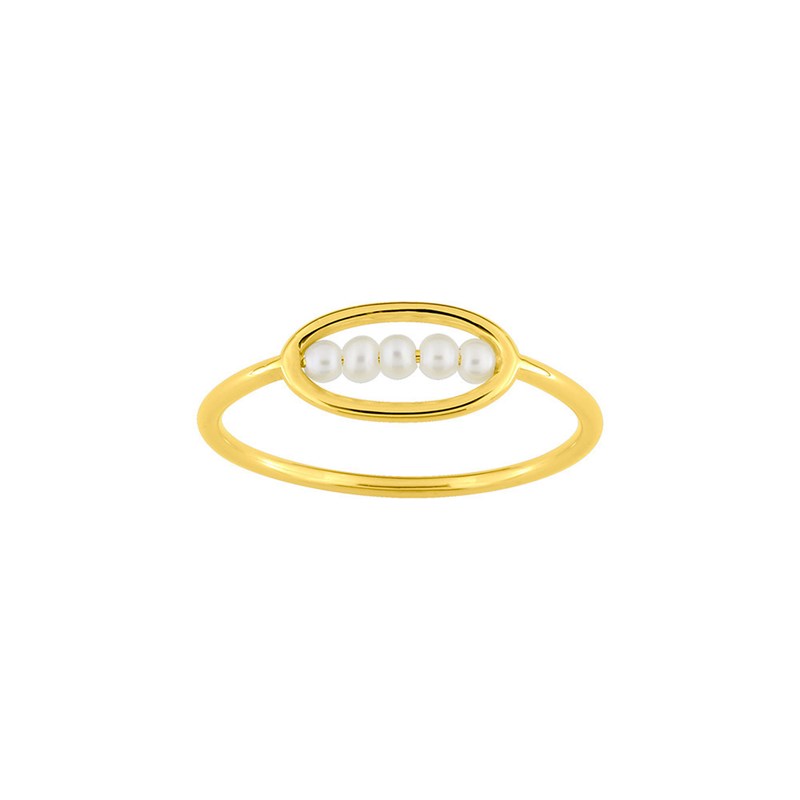 Bague Femme - perle - Or 9 Carats
