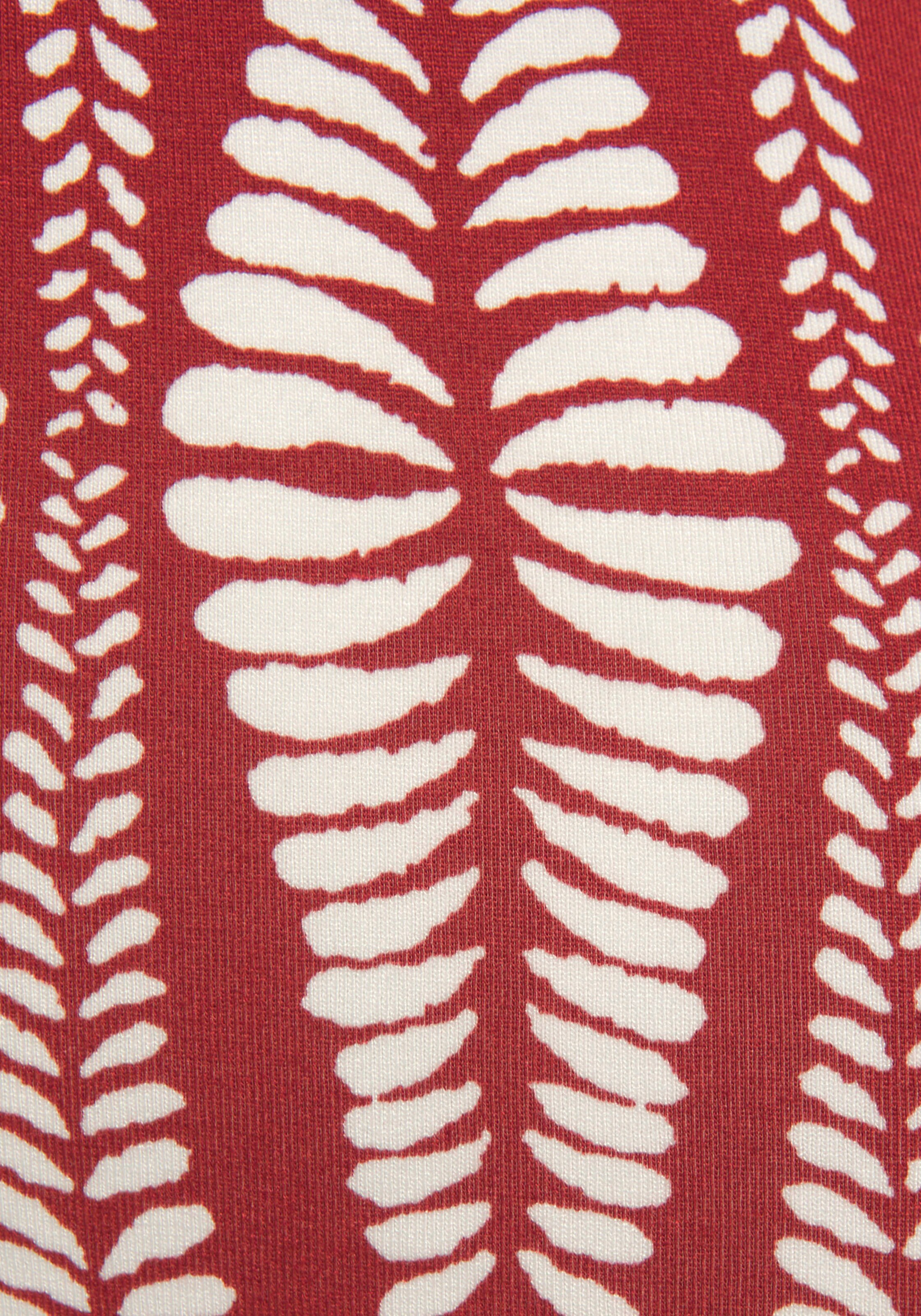 LASCANA Shirttop in terracotta-creme bedruckt