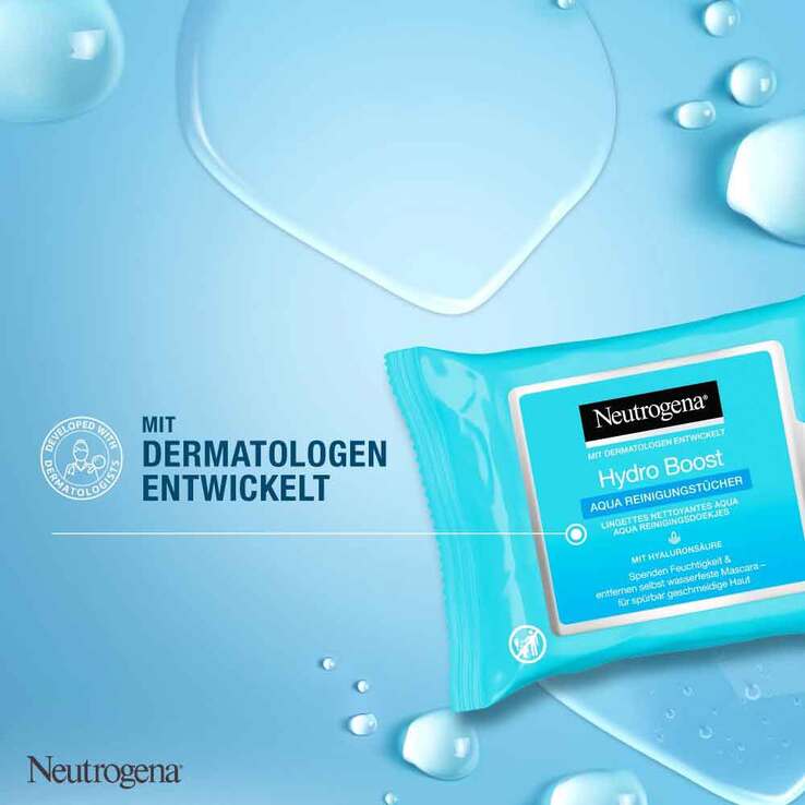 Neutrogena Hydro Boost Aqua Reinigungstücher, 25 St