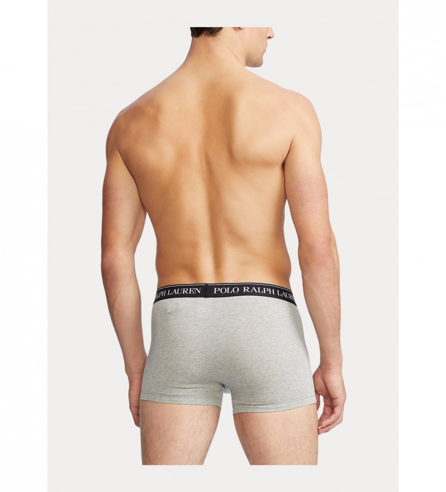 Conjunto de 3 cuecas boxer Ralph Lauren 714835885005 cinza