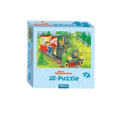 Trötsch Unser Sandmännchen 3D Puzzle Eisenbahn, 48 Teile
