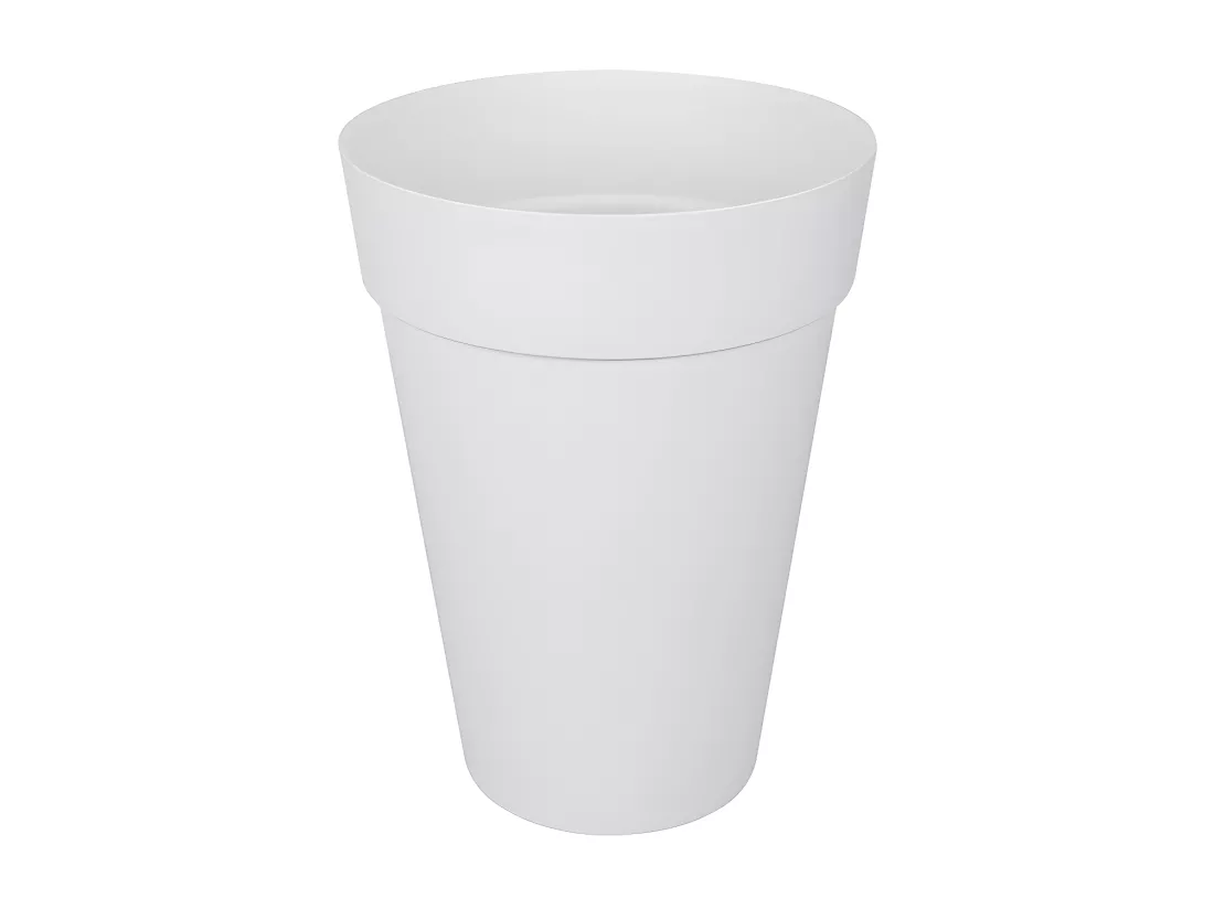 Pot de fleurs rond Loft Urban High Ø 42 x H.56 cm - Blanc