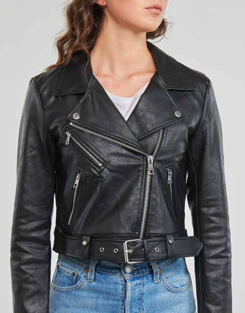Only - ONLNEWVERA FAUX LEATHER BIKER CC OTW - Noir
