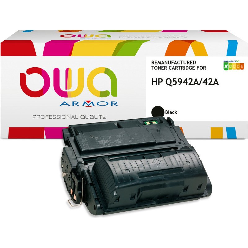 Toner remanufacturé OWA - standard - Noir - pour HP Q5942A