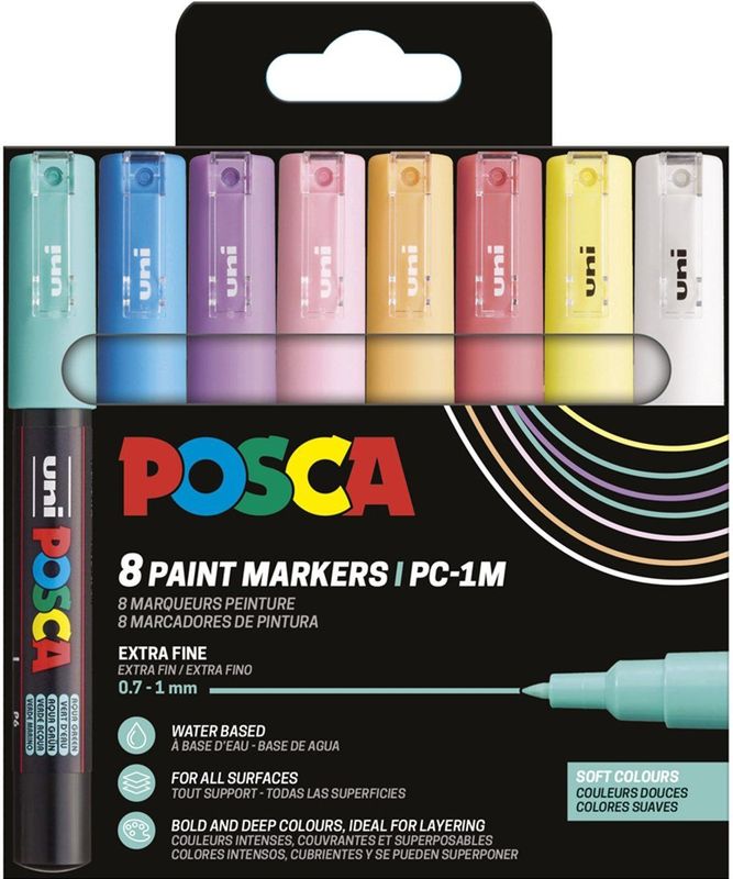 Uni Posca Stiften Standard Colors PC1MC 0,7-1 mm lijn