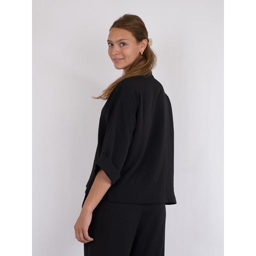 Neo Noir Luma Crepe Bluse, Sort, 34