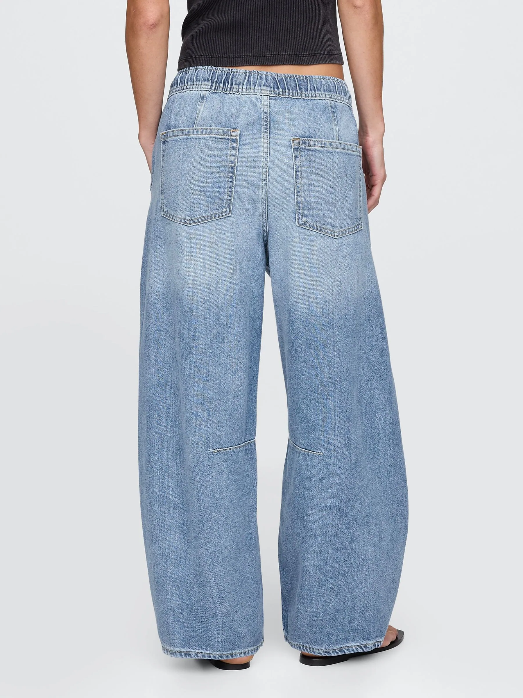 Gap UltraSoft jeans met halfhoge taille en hoefijzervormige pijpen