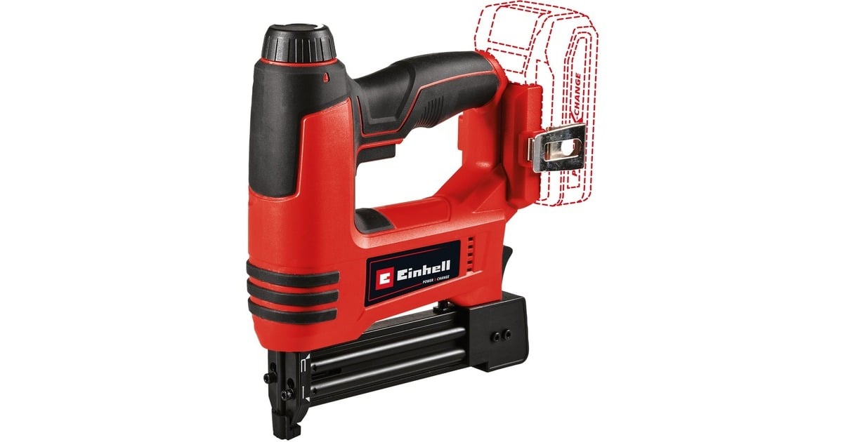 EINHELLAccu Tacker TE-CN 18 Li - Solo spijkerpistool  (Rood/zwart, Accu en oplader niet inbegrepen)