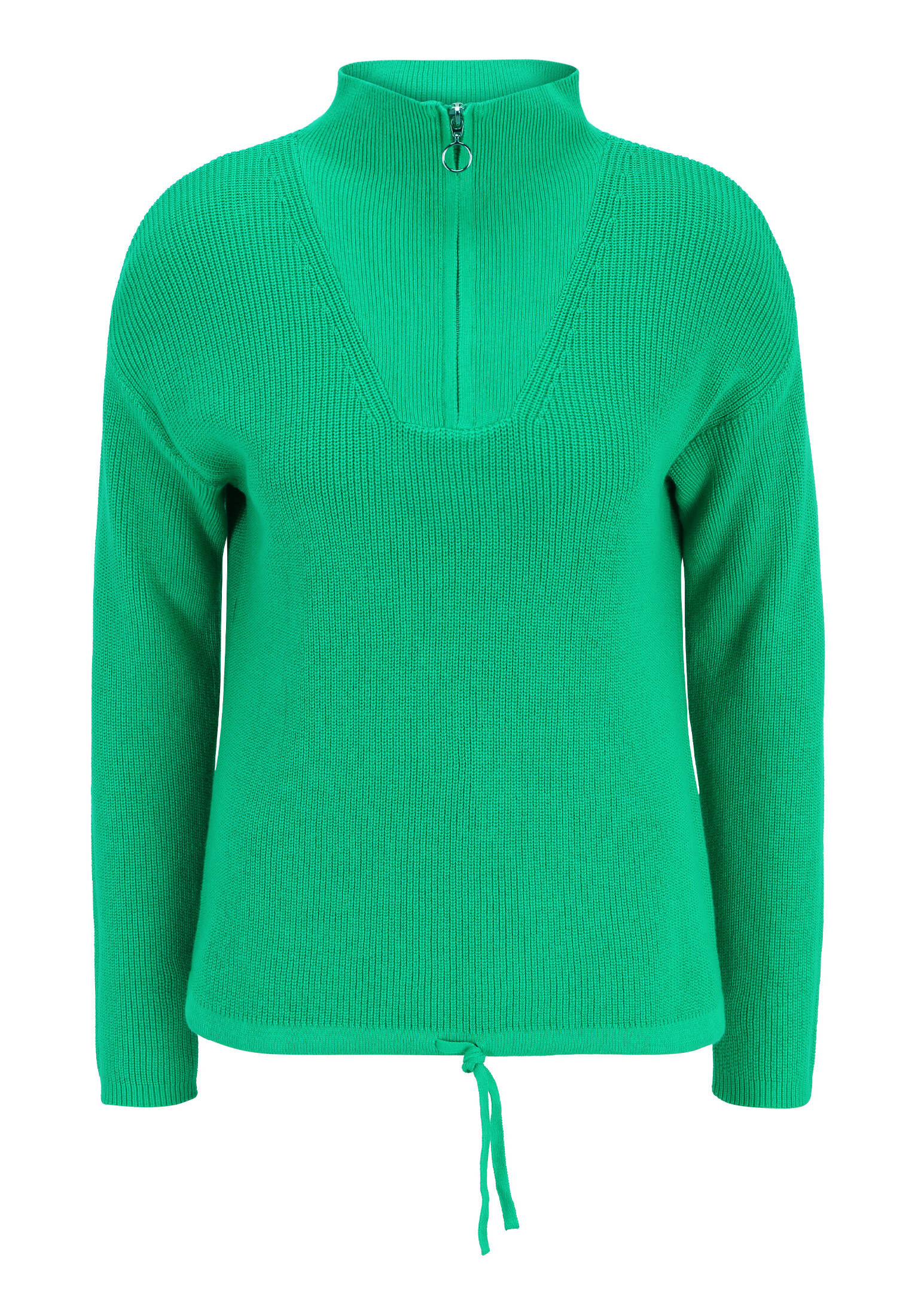 Cartoon| Damen Basic-Strickpullover mit Stehkragen