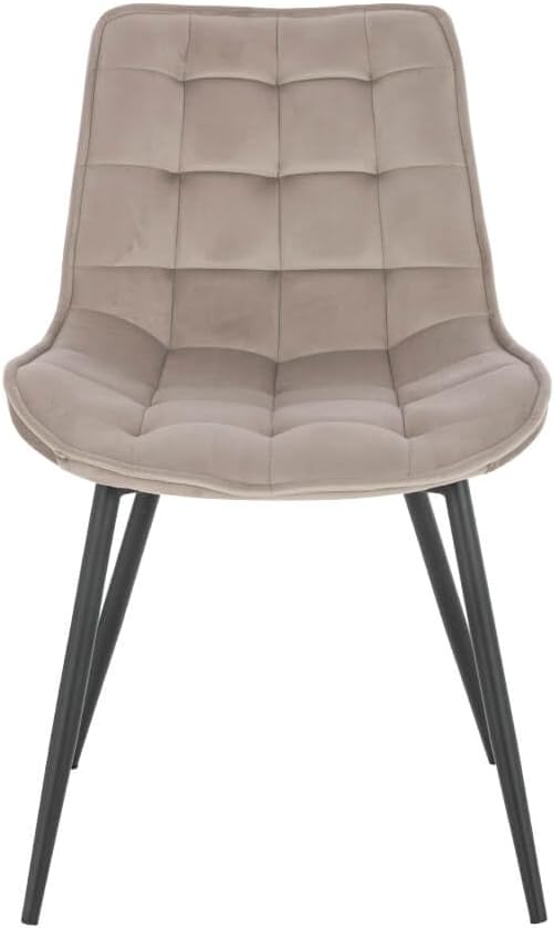 Home Deluxe - Polsterstuhl IKALO 6er Set - Farbe: Hellbraun - weiche Polsterung, bis 120 kg belastbar I Küchenstuhl Speisestühle Esszimmerstühle
