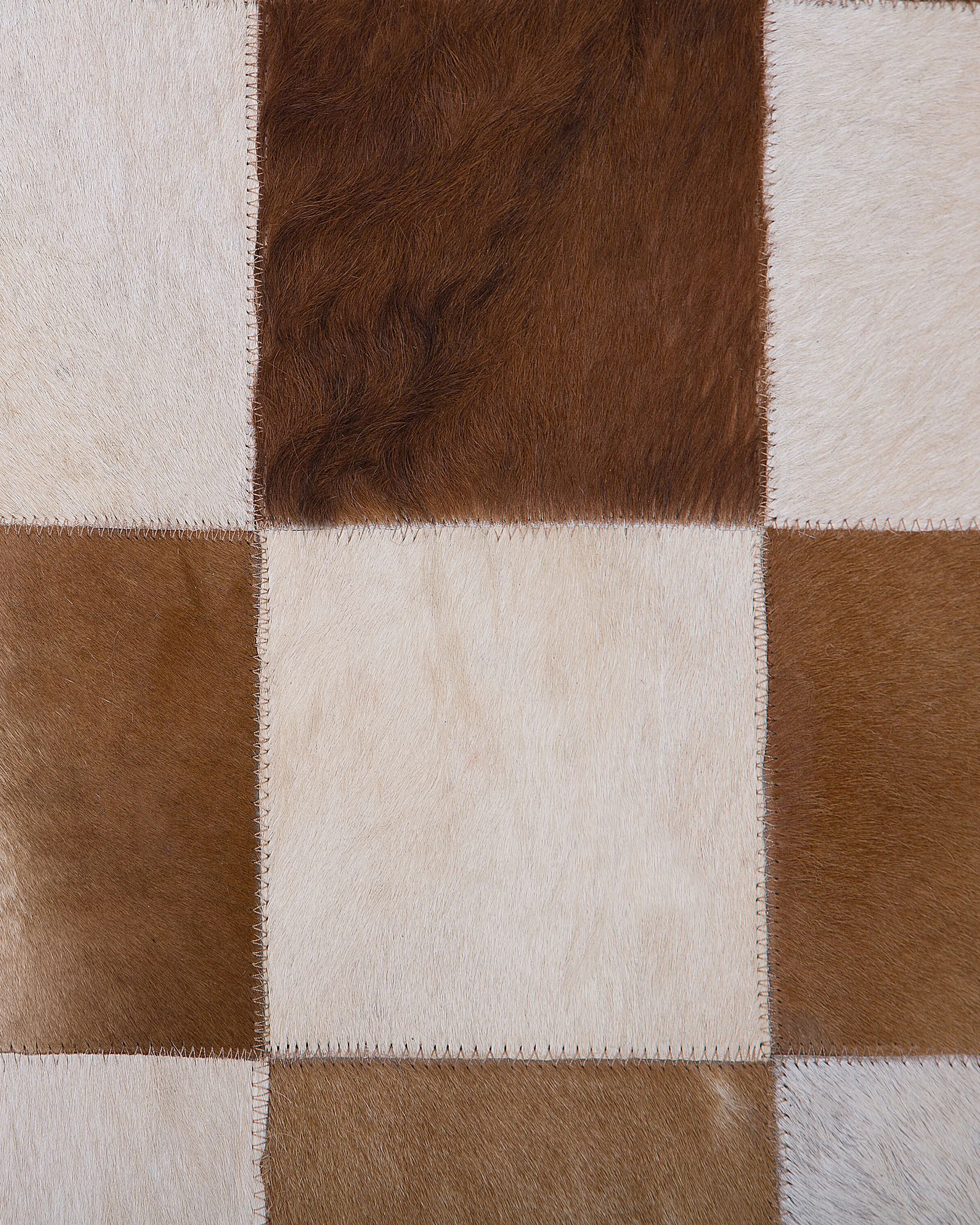 Vloerkleed SOLMAZ Beige 140 x 200 cm Leer