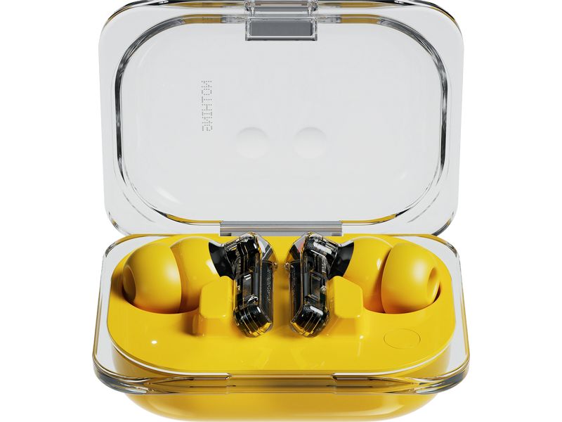 Nothing Ear Wireless In-Ear-Kopfhörer Ear (a) 3.Gen. Gelb Transparente In-Ear-Kopfhörer mit aktiver Geräuschunterdrückung