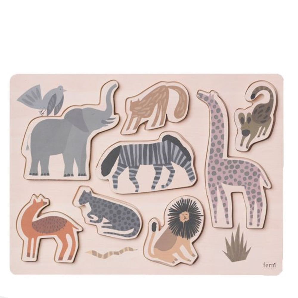 Safari Puzzle - Ferm Living → Luksusbaby.dk
