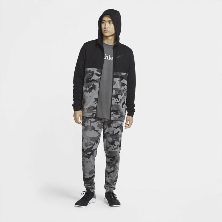 Nike Dri Fit Camo Haettetroje Sort