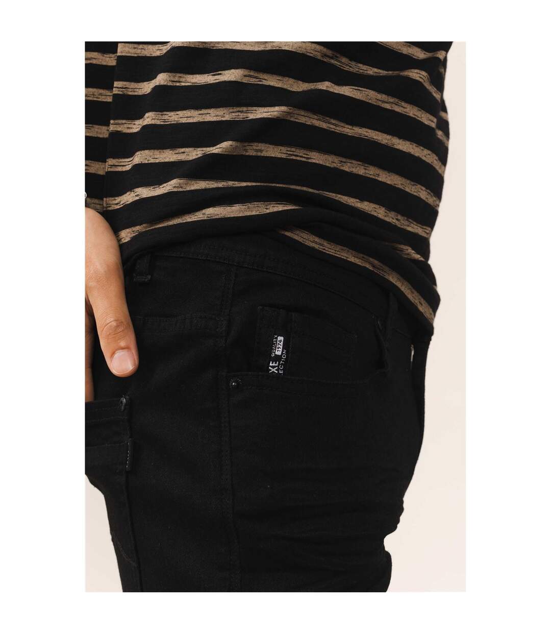 Jeans slim noir CARLOS Black