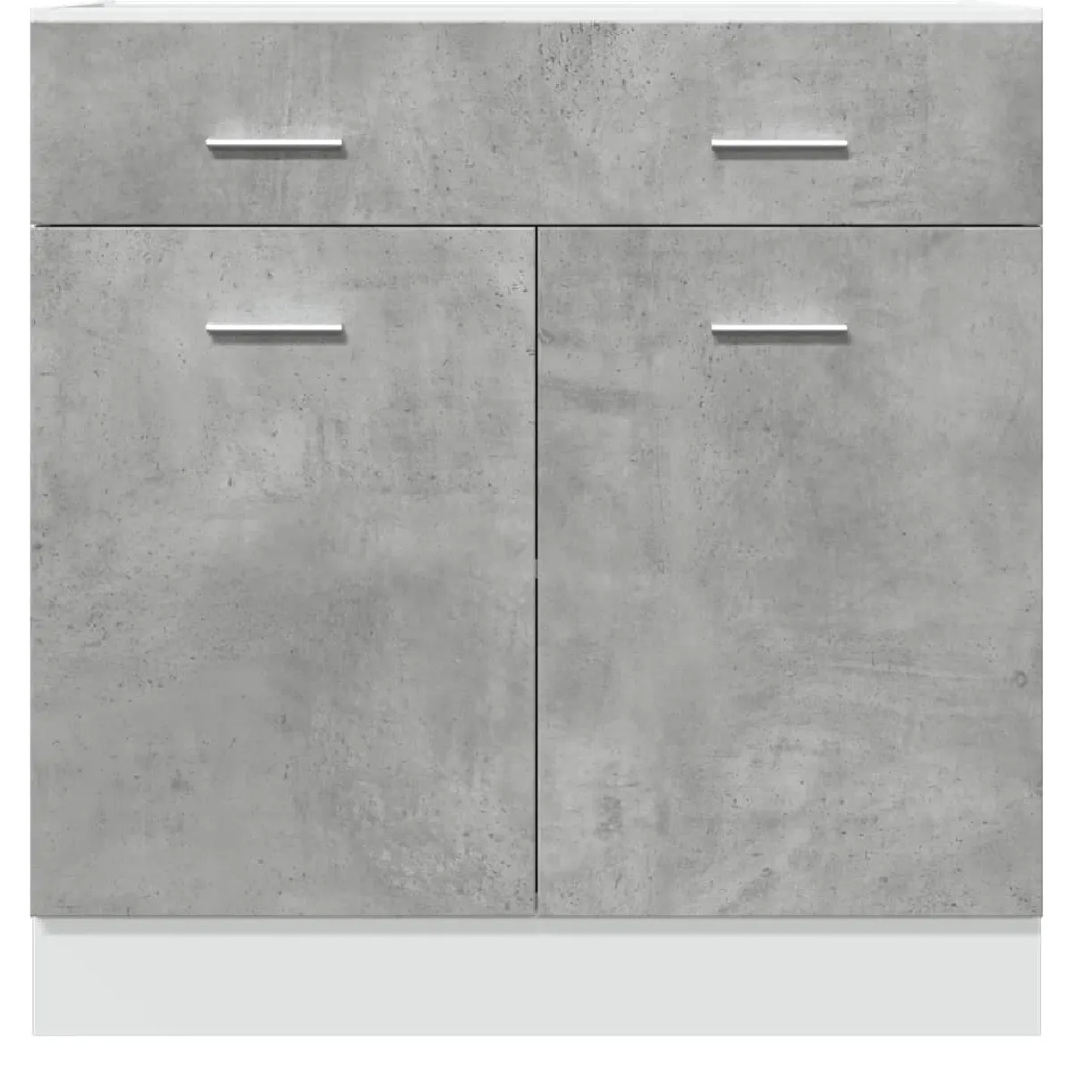 vidaXL Armoire plancher tiroir Gris Béton Aggloméré