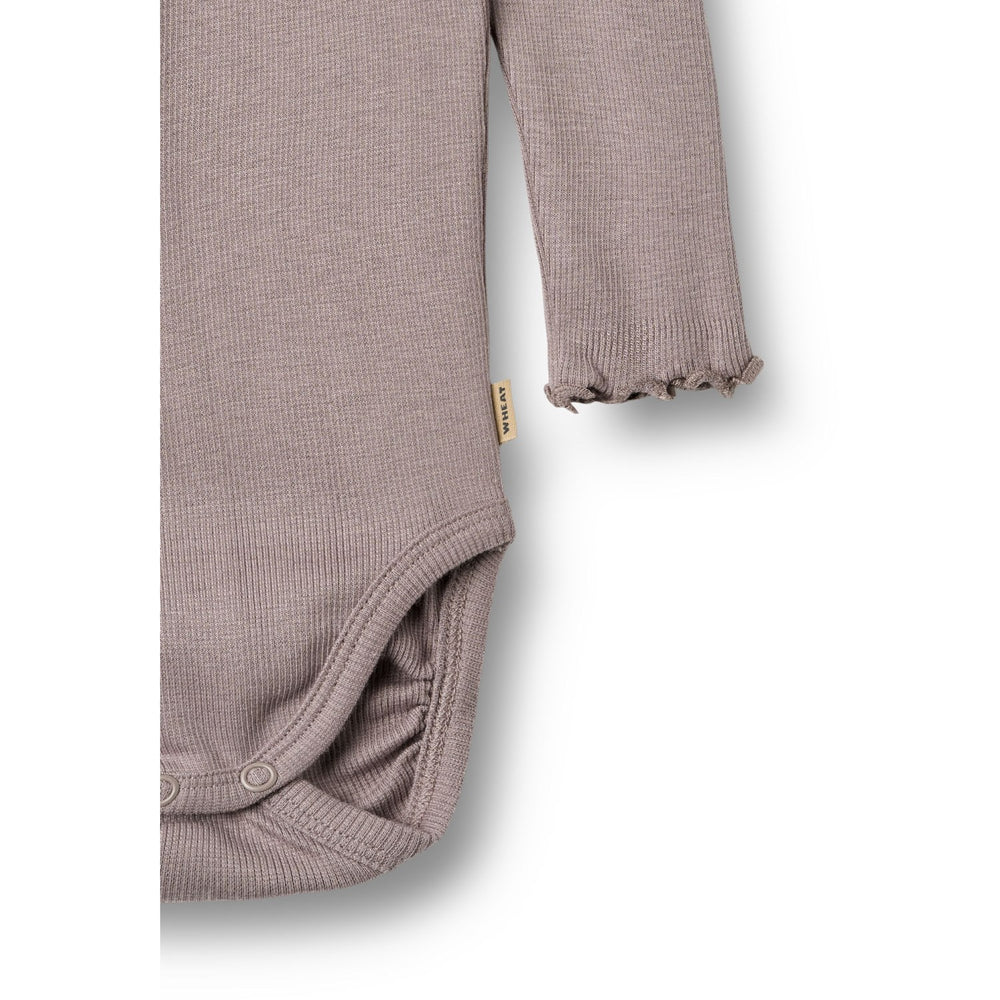 Køb Wheat Dusty Purple Rib Body L/S Lotta