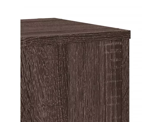 Supports pour plantes 2 pcs chêne marron bois d'ingénierie