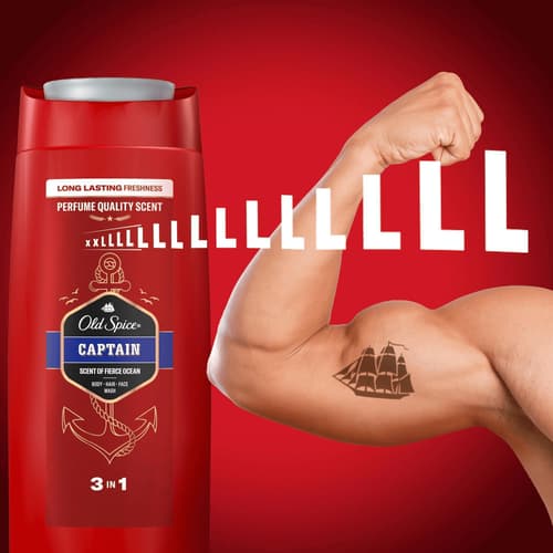 Old Spice Captain 3-in-1 Duschgel & Shampoo für Männer
