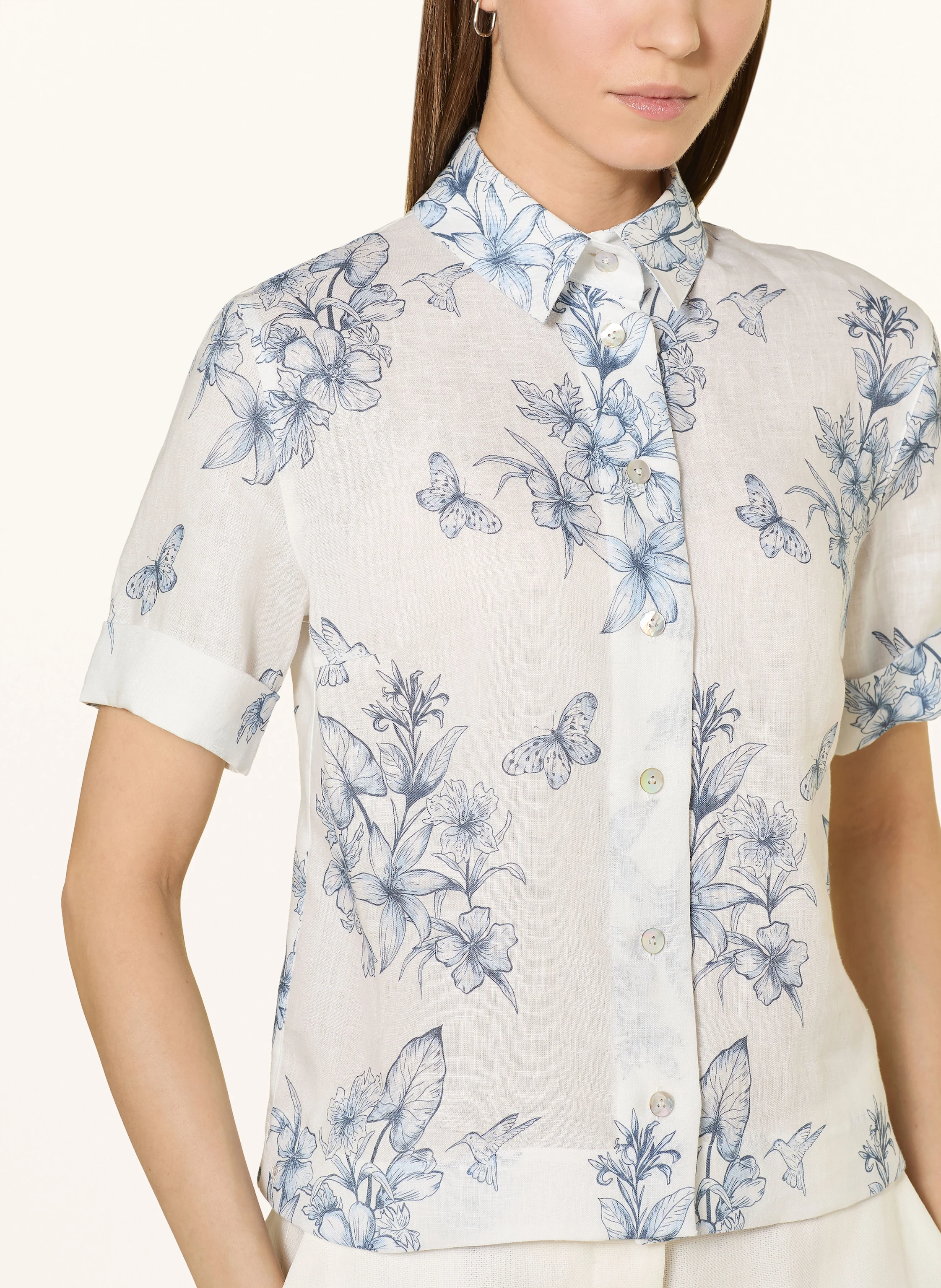van Laack Hemdbluse VL-AMIS-KN aus Leinen