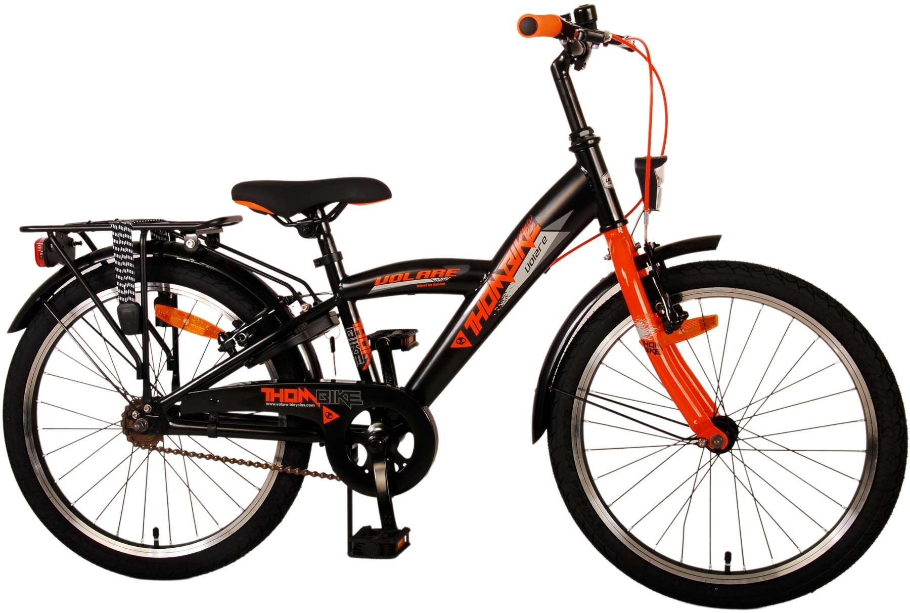 TPFSports Thombike Kinderfahrrad - Jungen - 20 Zoll - Rücktritt + Handbremsen - Schwarz/Grün