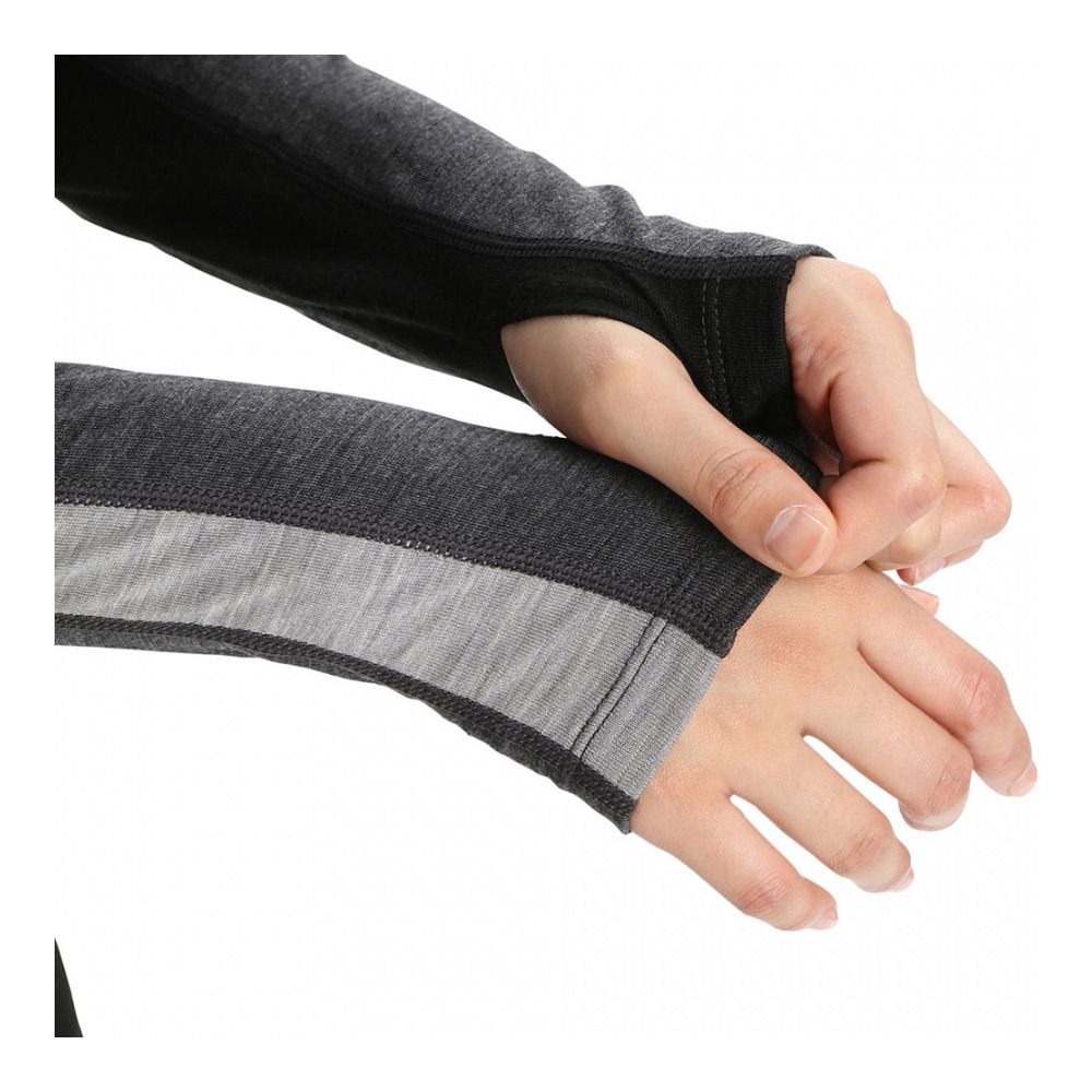 Icebreaker ZONEKNIT 200 - Sous-couche Femme jet hthr/blk/metro h/cb